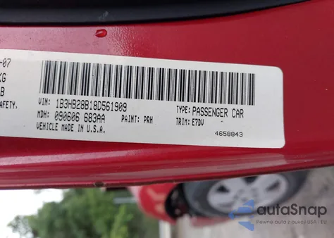 2008 Dodge Caliber Se from USA, damaged, VIN 1B3HB28B18D561909